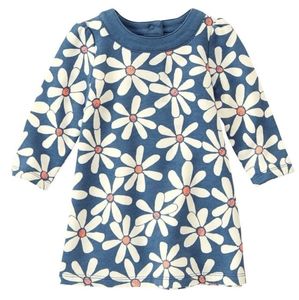 NWOT Gymboree Fleece Daisy Dress 3-6M